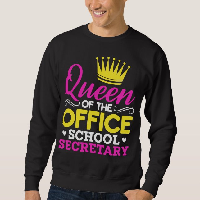 Office School Secretary Queen Women Sweatshirt (Vorderseite)