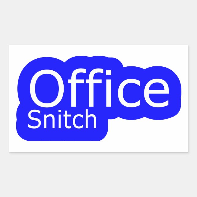 Office Snitch | BÜRO HUMOR | Rechteckiger Aufkleber (Vorderseite)