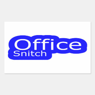 Office Snitch BÜRO HUMOR Rechteckiger Aufkleber