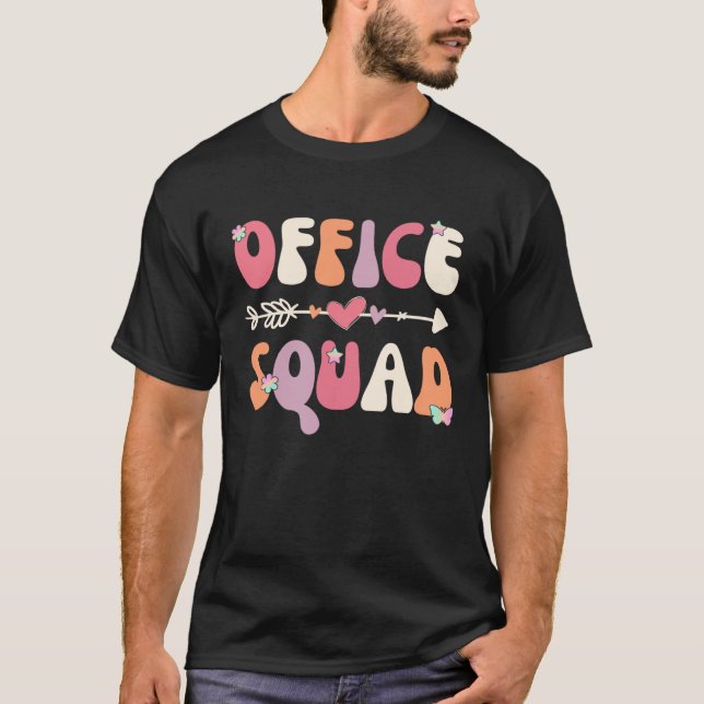 Office Squad Office Staff Admin Crew Teacher Girl  T-Shirt (Vorderseite)