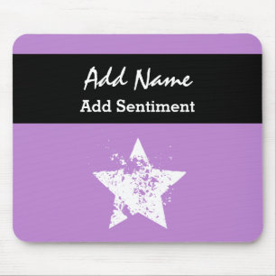 Office Star Lila Background Individuelle Name V02 Mousepad