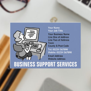 Office- und Business-Support Visitenkarte