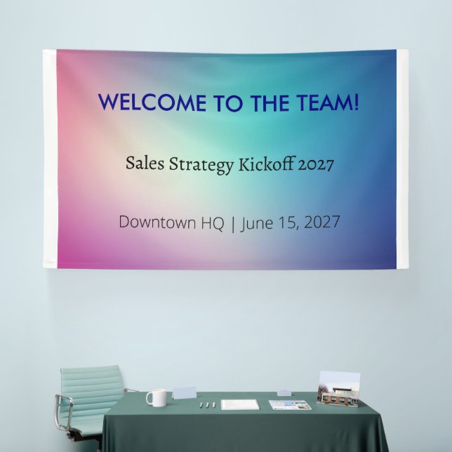 Office Vinyl Banner (Corporate Event) (Messe)