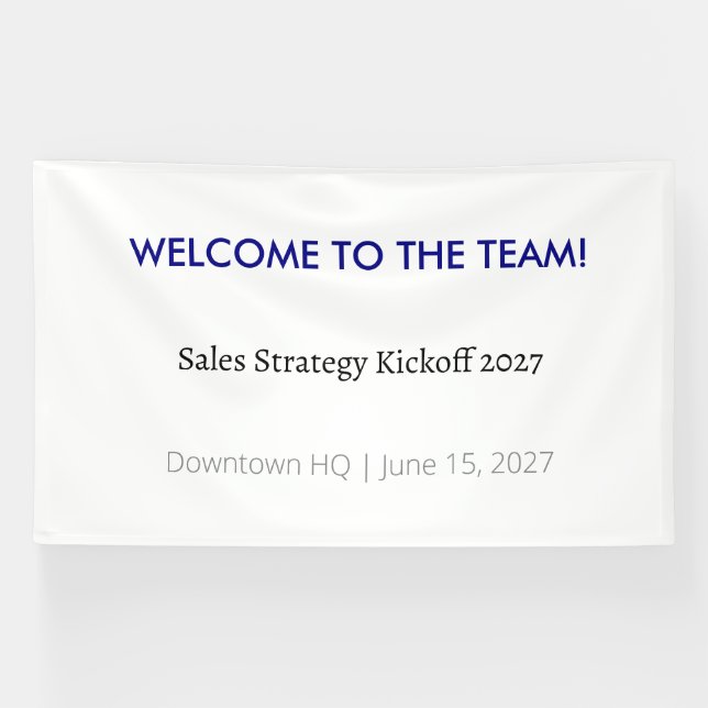 Office Vinyl Banner (Corporate Event) (Horizontal)