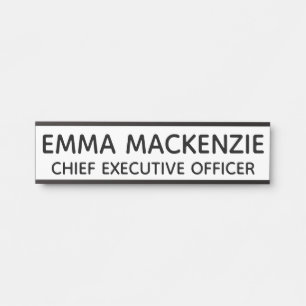 Office White Business Hanging Door Sign Plate Türschild