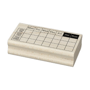 OFFICE-WOCHE DREI ROW-BRIEFMARKE GUMMISTEMPEL