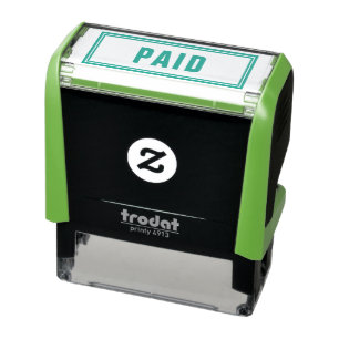OFFICE ZAHLTE SELBSTINKENDE BRIEFMARKE PERMASTEMPEL