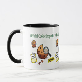 Official Cookie Inspector Mug – Funny Coffee Cup  Tasse