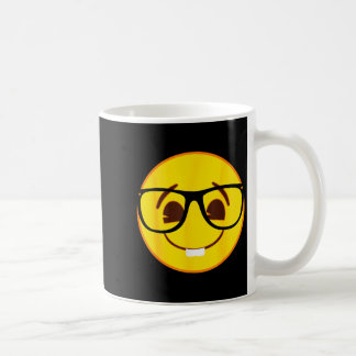 Official Emoji Nerd Gles Yellow Smile Face  Kaffeetasse