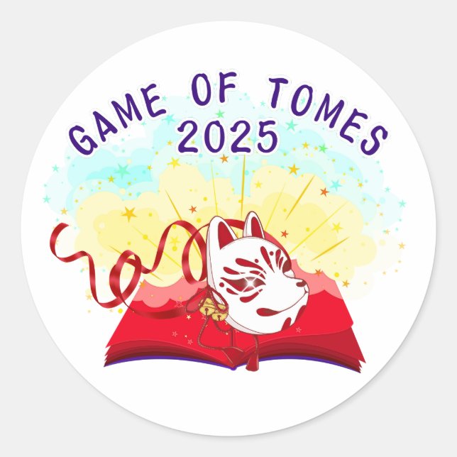 Official Game of Tomes 2025 Stickers (Vorderseite)