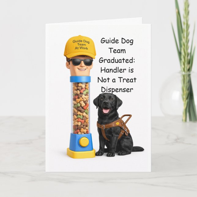 Official Human Treat Dispenser – Chocolate Lab Karte (Vorderseite)