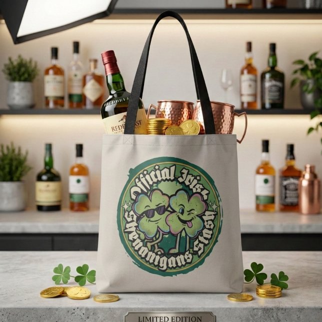 Official Irish Shenanigans Stash Retro Tote Bag (Von Creator hochgeladen)