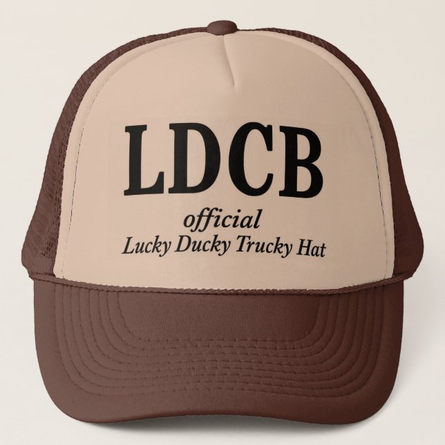 Official Lucky Ducky Trucky Hat-Initials Truckerkappe (Vorderseite)