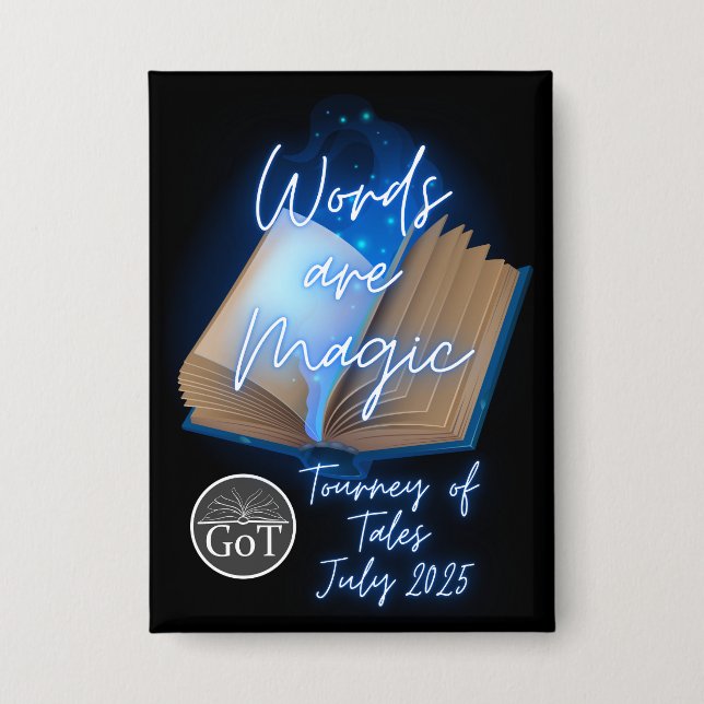 Official Tourney of Tales July 2025 Button (Vorderseite)