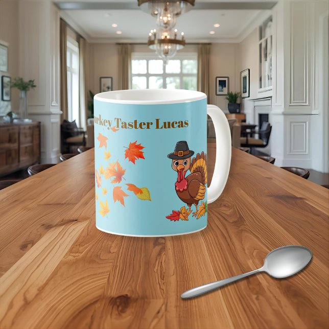 Official Turkey Taster Lucas Thanksgiving Mug Kaffeetasse (Von Creator hochgeladen)