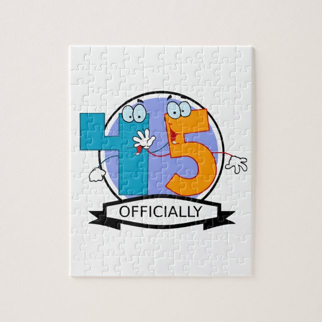 Officially 45 Birthday Banner Puzzle (Vertikal)