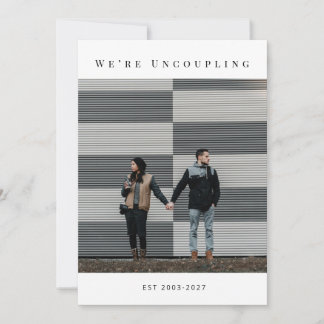 Officially Divorced Modern Announcement Photo Card Ankündigung