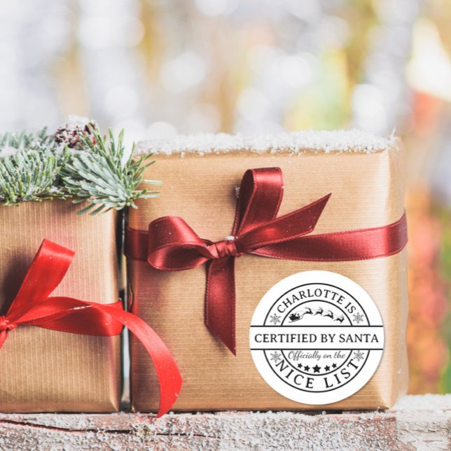 Officially on the Nice List Sticker Christmas Elf (Von Creator hochgeladen)