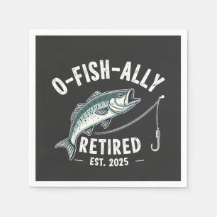 Offishally Ruhestand 2025 Fisher Vater Ruhestand Serviette