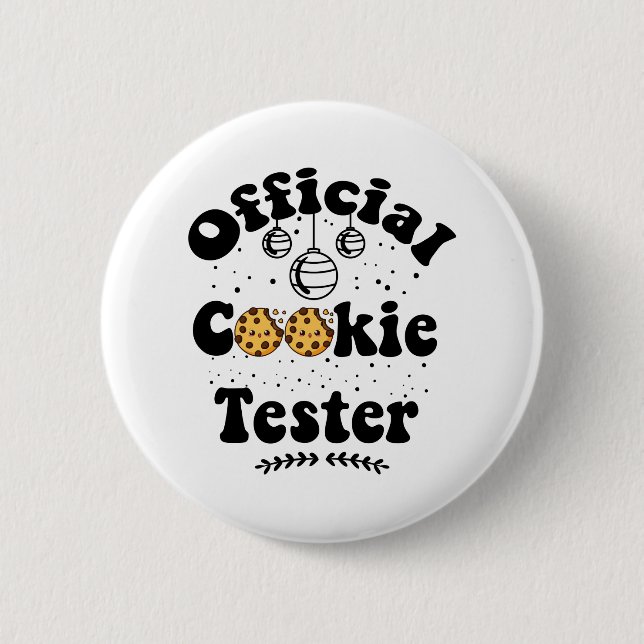 Offizial Cookie Test Cookie Lovers Christmas Button (Vorderseite)