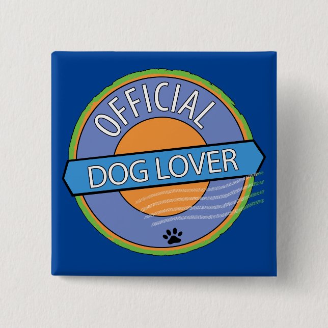 Offizial Dog Lover Button (Vorderseite)