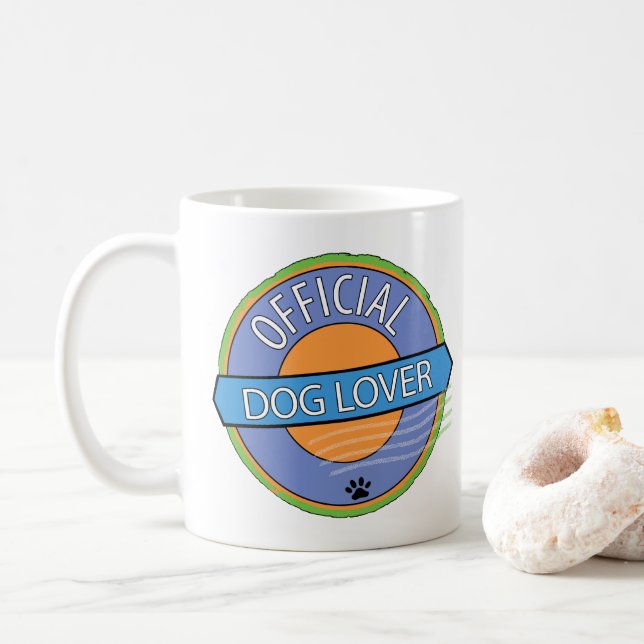 Offizial Dog Lover Kaffeetasse (Mit Donut)