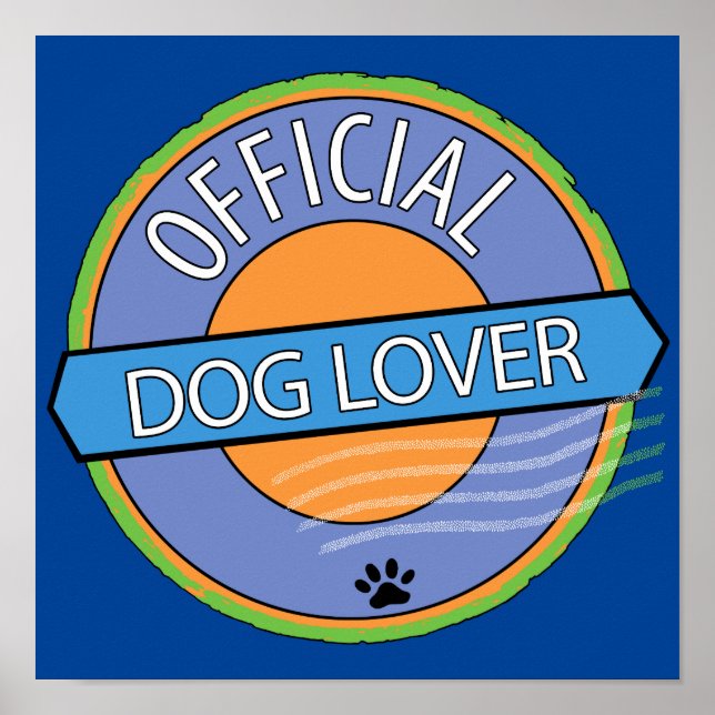 Offizial Dog Lover Poster (Vorne)