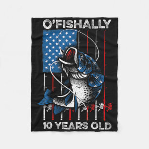 Offiziell 10 Jahre altes Shirt 10. Geburtstag Ange Fleecedecke