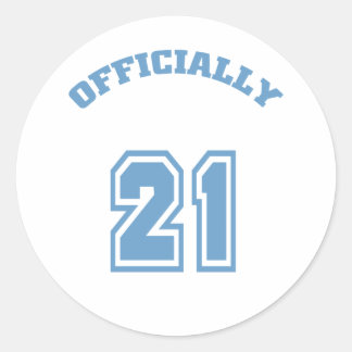 Offiziell 21 runder aufkleber