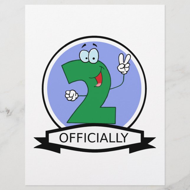 Offiziell 2 Geburtstagsbanner (Vorderseite)