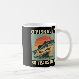 Offiziell 30 Jahre alt 1994 Angeln Fischer 30. Kaffeetasse