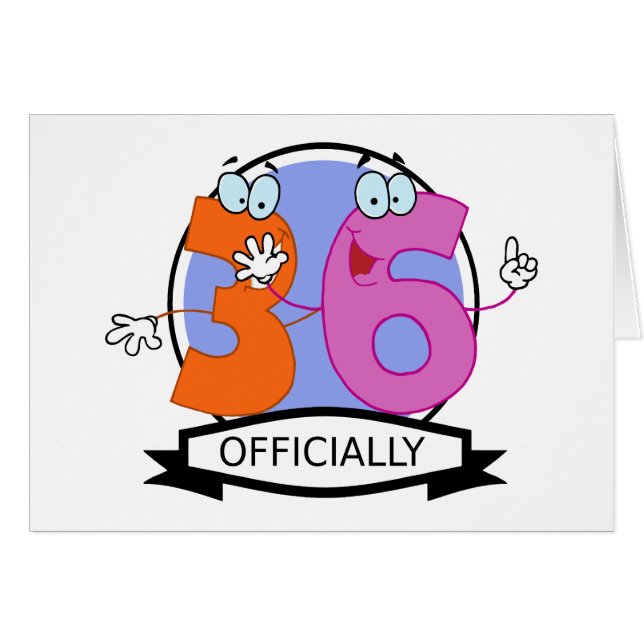 Offiziell 36 Geburtstagsbanner (Vorderseite (Horizontal))