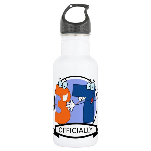 Offiziell 37 Geburtstagsbanner Edelstahlflasche (Vorderseite)