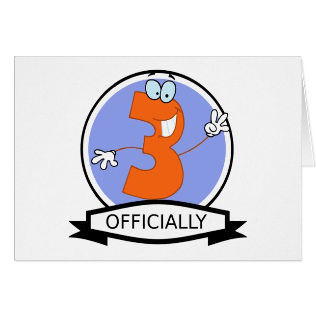 Offiziell 3 Geburtstagsbanner (Vorderseite (Horizontal))