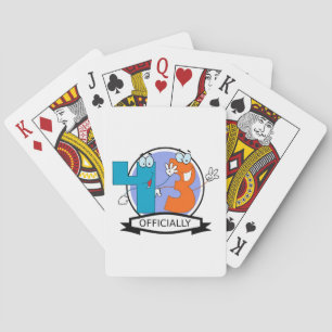 Offiziell 43 Geburtstagsbanner Spielkarten