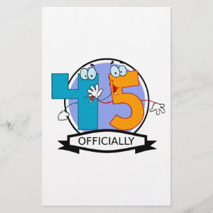 Offiziell 45 Geburtstagsbanner