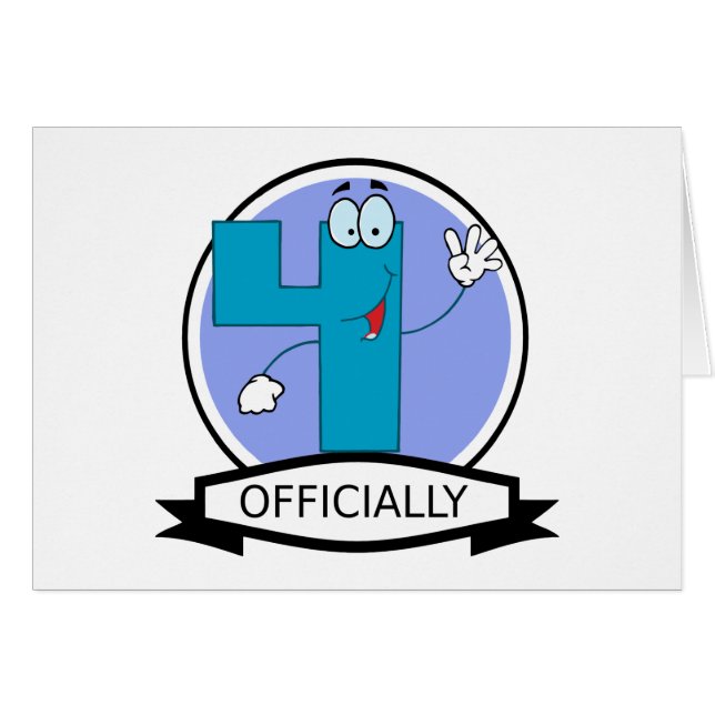 Offiziell 4 Geburtstagsbanner (Vorderseite (Horizontal))