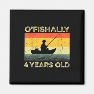 Offiziell 4 Jahre altes Shirt 4. Geburtstag Vintag Magnet