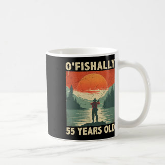 Offiziell 55 Jahre alt 1969 Angeln Fischer 55. Kaffeetasse