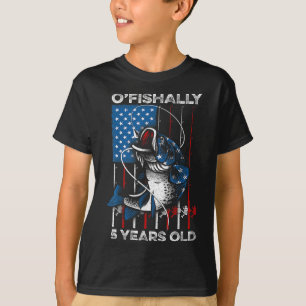 Offiziell 5 Jahre altes Shirt 5. Geburtstag Angeln