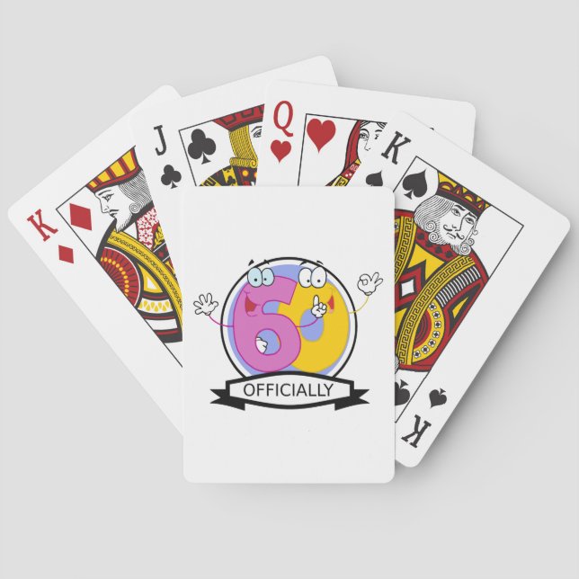 Offiziell 60 Geburtstagsbanner Spielkarten (Rückseite)