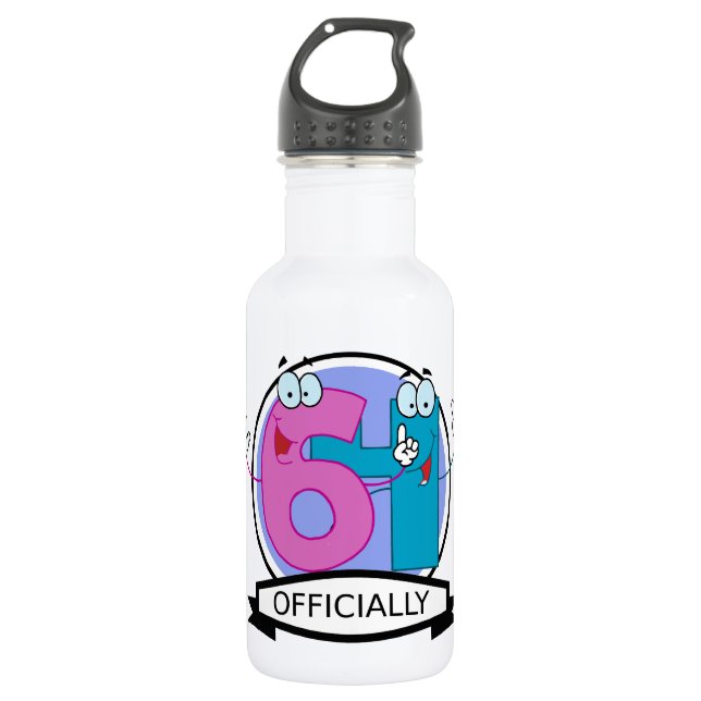 Offiziell 64 Geburtstagsbanner Trinkflasche (Vorderseite)