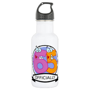 Offiziell 65 Geburtstagsbanner Edelstahlflasche