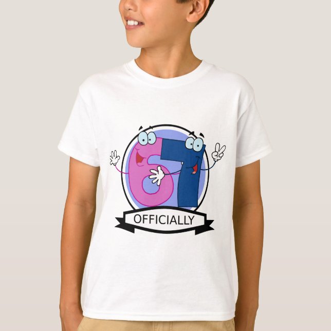 Offiziell 67 Geburtstagsbanner T-Shirt (Vorderseite)
