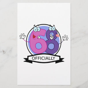 Offiziell 68 Geburtstagsbanner.