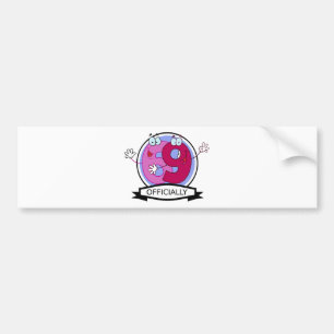 Offiziell 69 Geburtstagsbanner Autoaufkleber