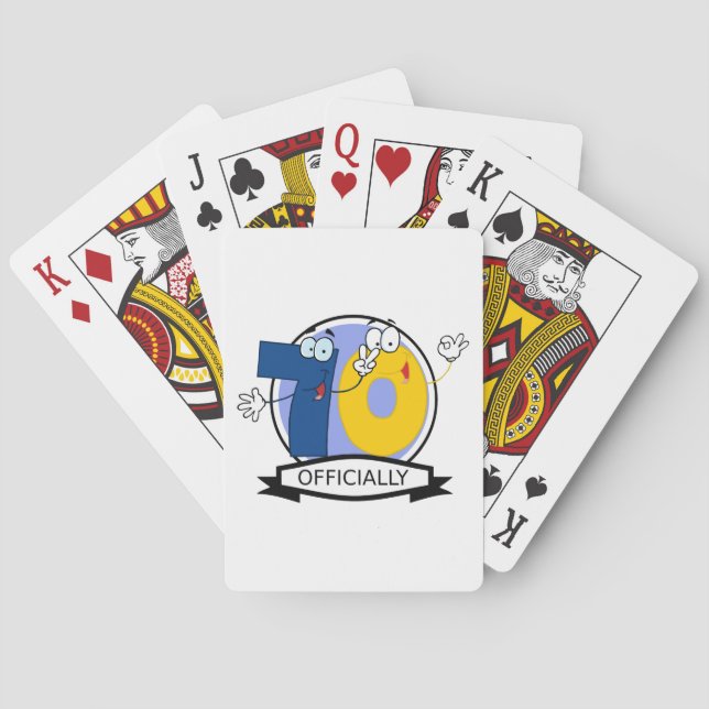 Offiziell 70 Geburtstagslogo Spielkarten (Rückseite)