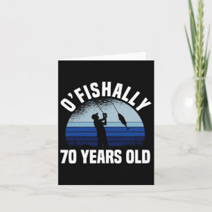 Offiziell 70 Jahre alter Fischer 70. Geburtstag Fi Karte