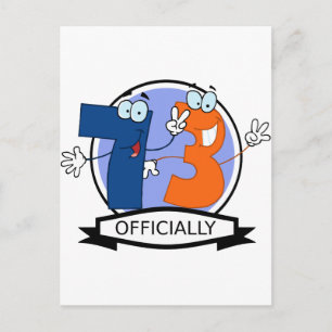 Offiziell 73 Geburtstagsbanner Postkarte