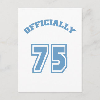 Offiziell 75 postkarte